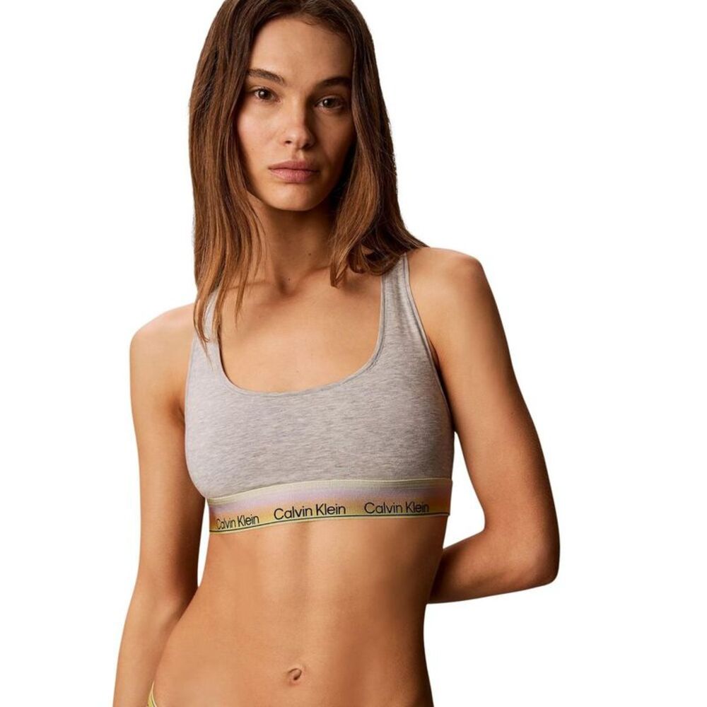 Calvin Klein Underwear Gray Cotton Women's Bra
